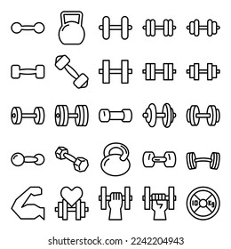 Illustration Vector Graphic of Dumbell icon