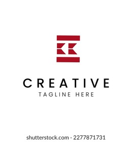 Illustration vector graphic of E Letter Mark Logo, perfect for business, branding and marketing
