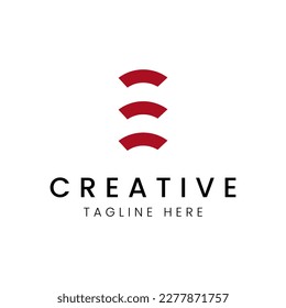 Illustration vector graphic of E Letter Mark Logo, perfect for business, branding and marketing