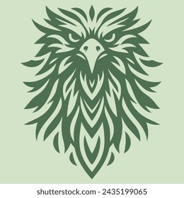 Illustration vector graphic of eagel head pattern design. Perfect for a company logo. Designed by Dekreatif.