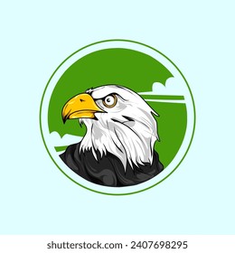 Illustration vector graphic of eagle bird icon