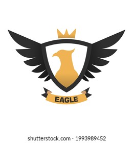Illustration Vector Graphic of Eagle Emblem Logo. Perfect to use for Technology Company