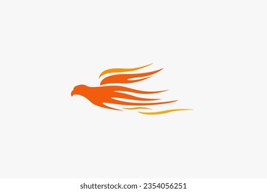 Illustration vector graphic of eagle flame move. Good for logo