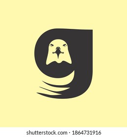 
illustration vector graphic of eagle with letter g fit for symbol