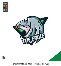 illustration vector graphic of eagle perfect for e-sport team mascot logo.