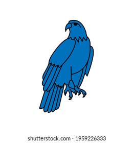 Illustration Vector graphic of eagle shield cloud logo