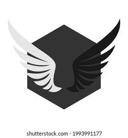 Illustration Vector Graphic of Eagle Wing Logo. Perfect to use for Technology Company