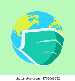 Illustrationsvektorgrafik der Erde krank, gut für Ihr Design für die Umwelt Tag