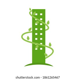 Illustration Vector Graphic of Eco Building Logo
