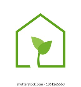 Illustration, Vektorgrafik von Eco Building-Logo
