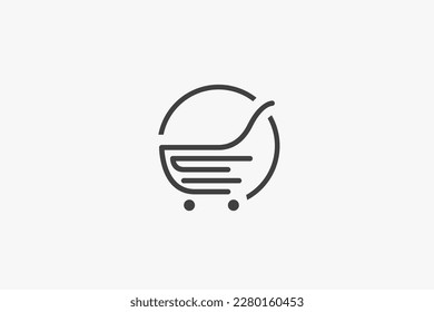 Illustration vector graphic of e-commerce or retail business. Good for icon symbol or logo