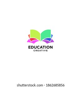 Illustration, Vektorgrafik des Bildungslogos. Design-Inspiration. Für Ihr Unternehmen, Ihr Unternehmen usw. geeignet