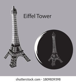 Illustration vector graphic of effer tower. Perfect for icons, benner, posters, etc.