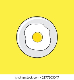 illustration vector graphic of egg breakfast.