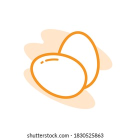 Illustration Vector graphic of egg icon template