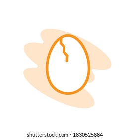 Illustration Vector graphic of egg icon template