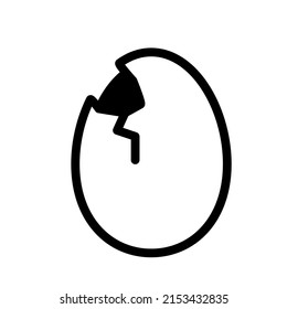 Ilustración Gráfica vectorial del Huevo 
 icono