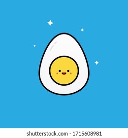 Illustration vector graphic of eggs emoticon
