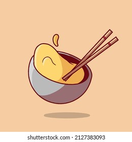 Illustration vector graphic of eggs shuffle or mixing egg