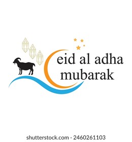ilustración gráfico de Vector de diseño de logotipo de eid al adha
