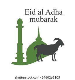 illustration vector graphic of eid al adha logo design