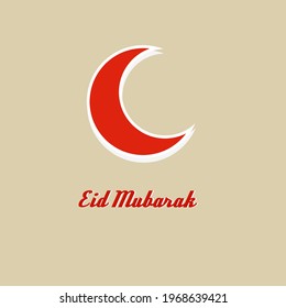 Illustration vector graphic of eid mubarak, good for greeting.