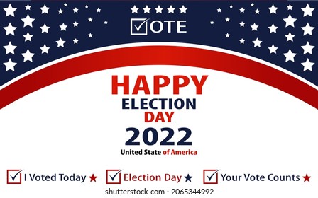 Illustration vector graphic of election day banners. Suitable for election day banners 2022