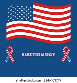 illustration vector graphic of election day united state of america perfect for election day, American holidays, celebrations