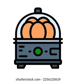 Illustration Vector Graphic of  Electric, egg, boiler Icon. Cartoon.