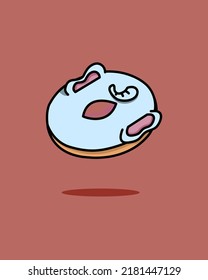 Illustration vector graphic of Elepant Donut