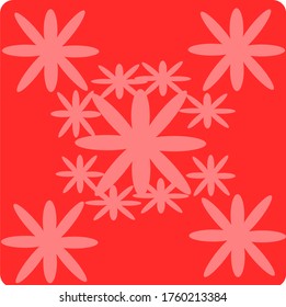 
gráfico vectorial de ilustración de diseño de combinación elíptica con fondo rojo