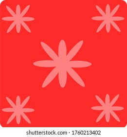 
illustration vector graphic of elliptical combination concept design with red background