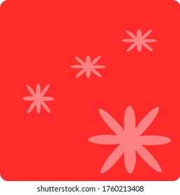 
gráfico vectorial de ilustración de diseño de combinación elíptica con fondo rojo