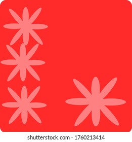 
illustration vector graphic of elliptical combination concept design with red background