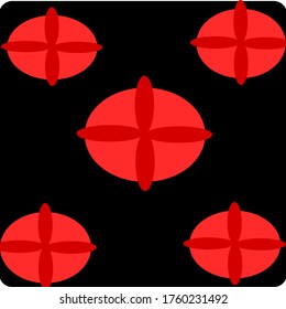 
illustration vector graphic elliptical combination sharpe concept design with black background