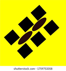 
illustration vector graphic of elliptical square concept design