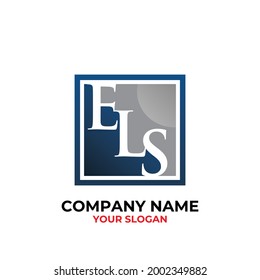 Illustration vector graphic for ELS letter logo