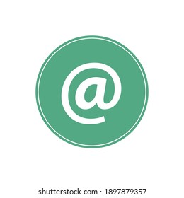Illustration, Vektorgrafik von E-Mail-Symbol. Konzept flach Design. Ideal für Icon, Poster, Banner, Web, Label, Zeichen, Symbol, Logo, Karte, Vorlage, Anwendung, etc.