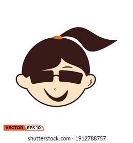  Ilustración vectorial gráfico de la cara cómoda del emoticono