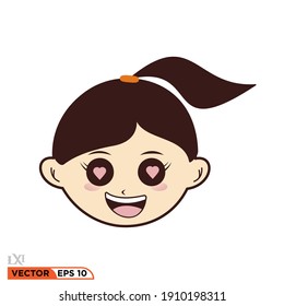 Illustration vector graphic of emotion love