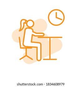 Illustration Vector graphic of employee  icon template