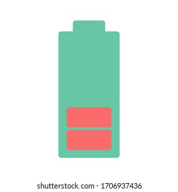 Illustration vector graphic of empty battery icon
