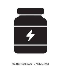 Ilustración Vector gráfico de Energy Supplement Jar Icon