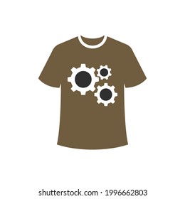 Illustration Vector Graphic of Engine Shirt Logo. Perfect to use for Technology Company