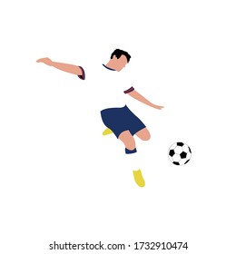 illustration vector graphic of England footbal player, good for apps, website project and banner