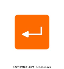 Ilustración vectorial gráfico del icono de entrada