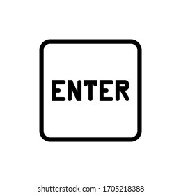 Ilustración vectorial gráfico del icono de tipo de entrada
