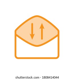 Ilustración Vector gráfico del icono de sobre. Apto para carta, correo electrónico, correspondencia, correo, buzón, etc.
