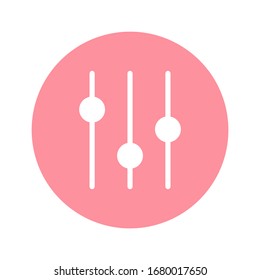 Illustration vector graphic of equalizer icon