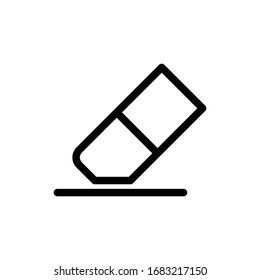 Illustration vector graphic of eraser icon